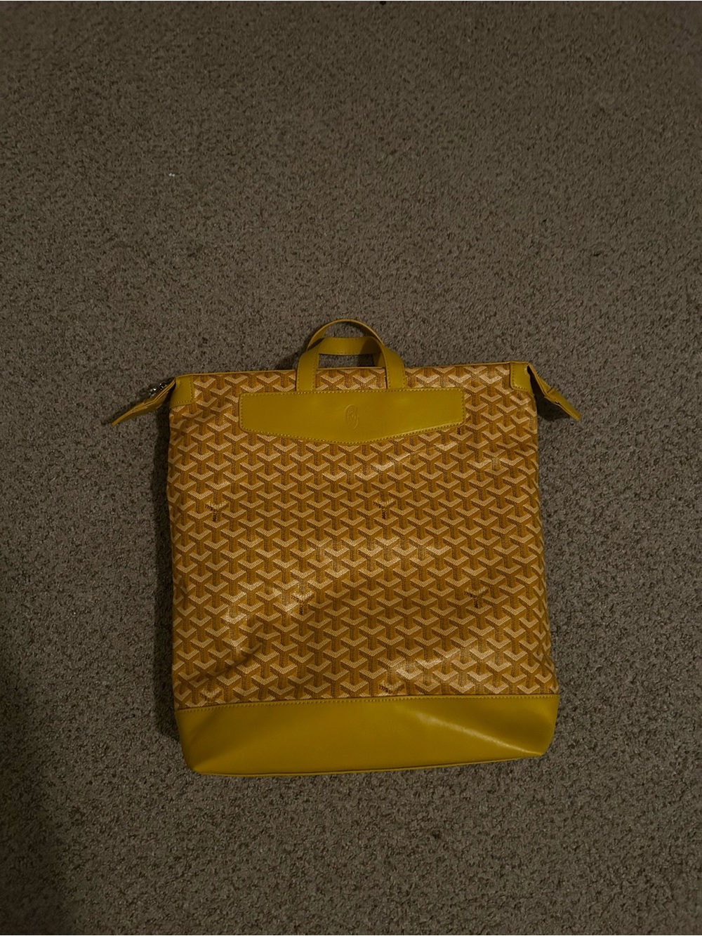 Goyard Tote Interior with Yellow Leather Trim on Cream Lining 1:1 Great Product